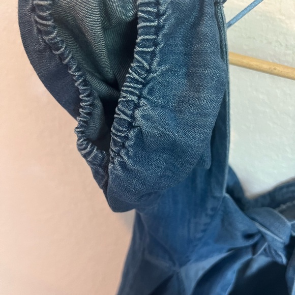 Zara Denim Mini Balloon Sleeve Dress - Picture 11 of 13